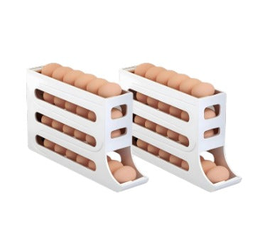 Refrigerator 4-Layer Automatic Egg Roller Sliding Egg Tray