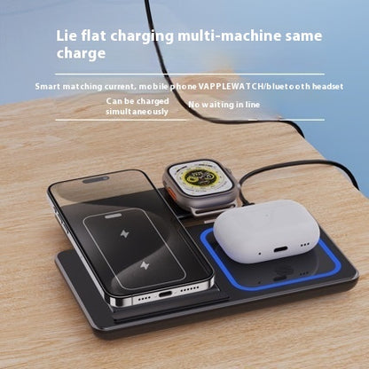 3 In 1 LED Fast Wireless Charger Stand